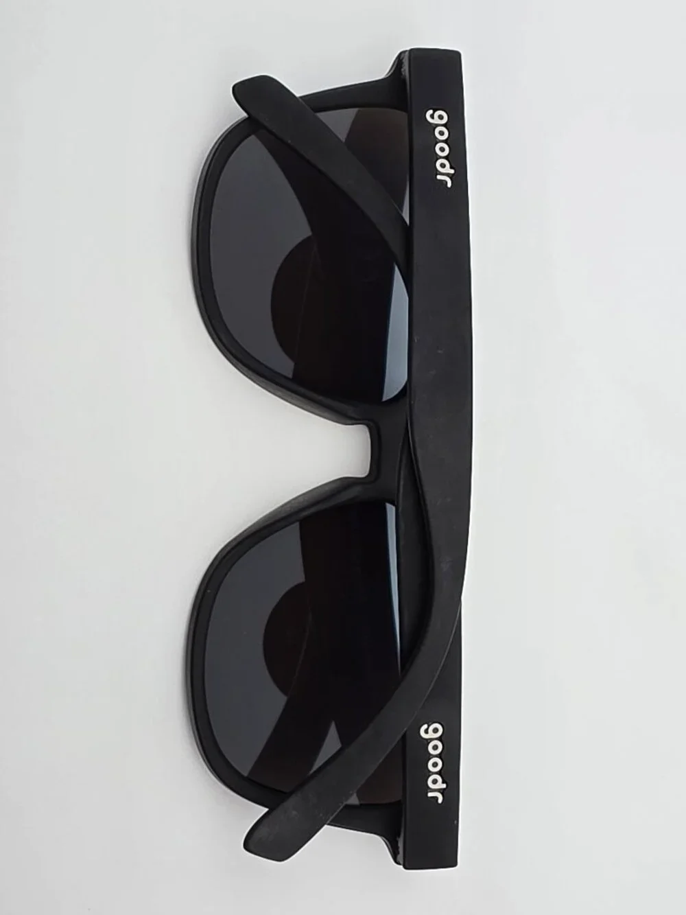 Goodr Mick and Keith’s Midnight Ramble Black Polarized Blue Mirror Sunglasses